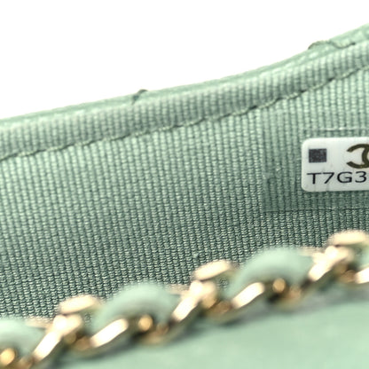 Chanel Caviar Quilted Mini Chain Belt Bag Light Green 8 of 10