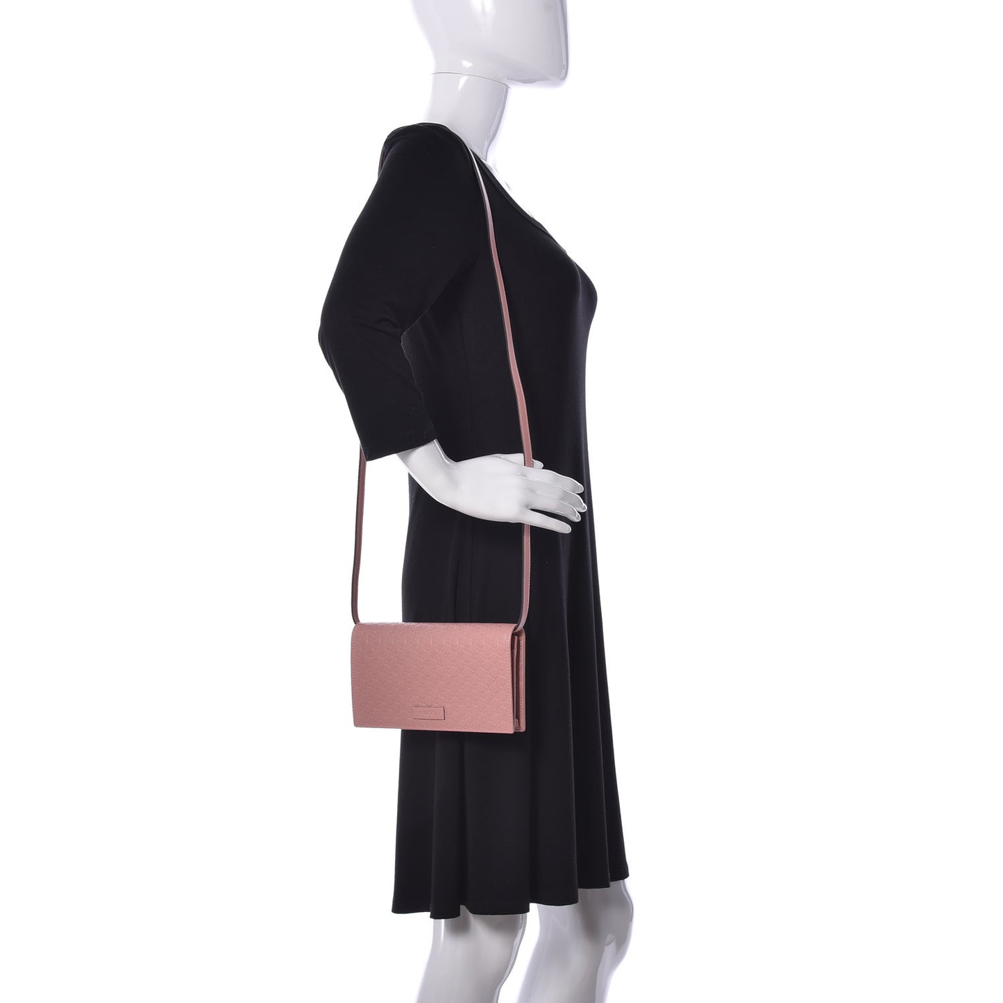 Microguccissima Crossbody Wallet Soft Pink