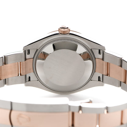 Rolex Stainless Steel 18K Everose Diamond 31mm Oyster Perpetual Datejust Watch Silver 178241 4 of 5