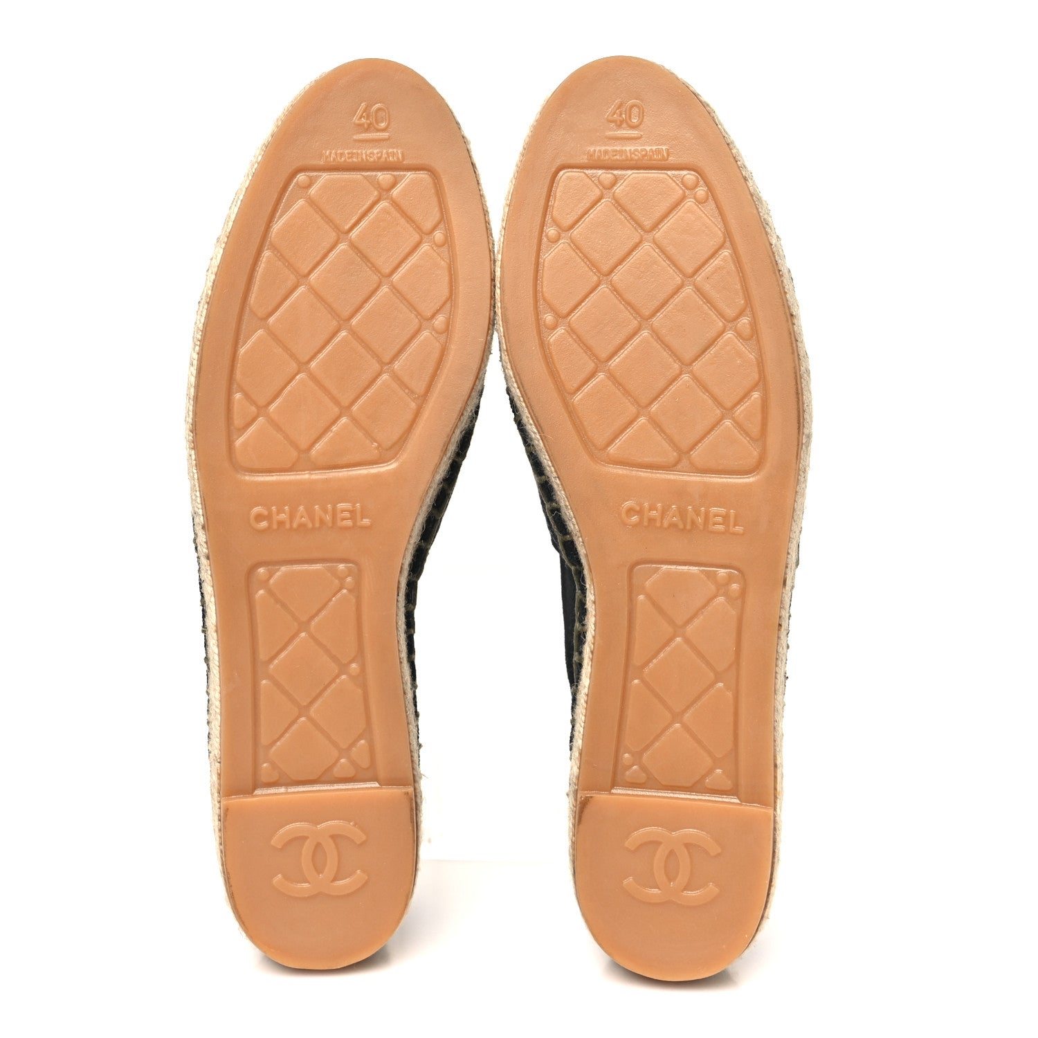 Chanel Fabric Biarritz CC Espadrilles  40 Blue Green 6 of 9