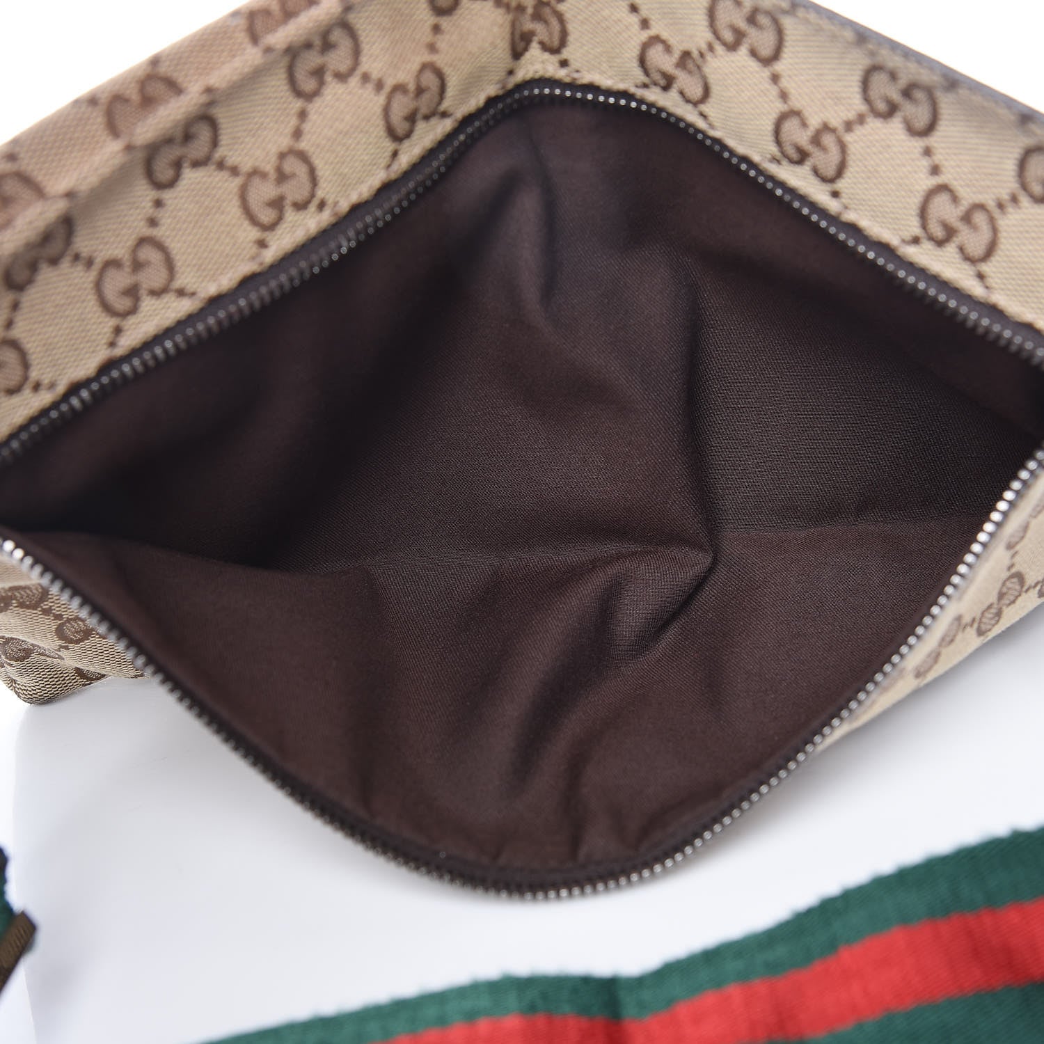 Gucci Monogram Web Belt Bag Dark Brown 6 of 15