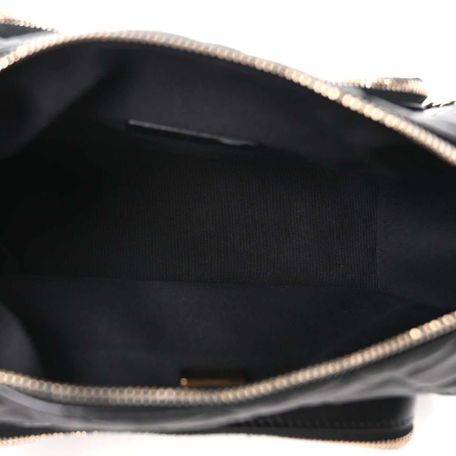 Chanel Shiny Crumpled Lambskin Quilted Medium Preppy Pocket Camera Case Black 5 of 10