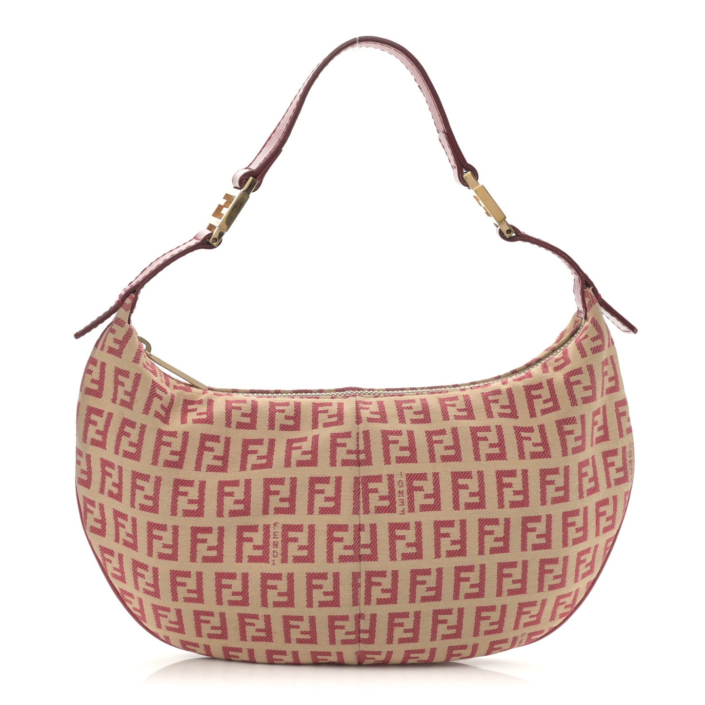 Zucchino Vitello Hobo Beige Rosso