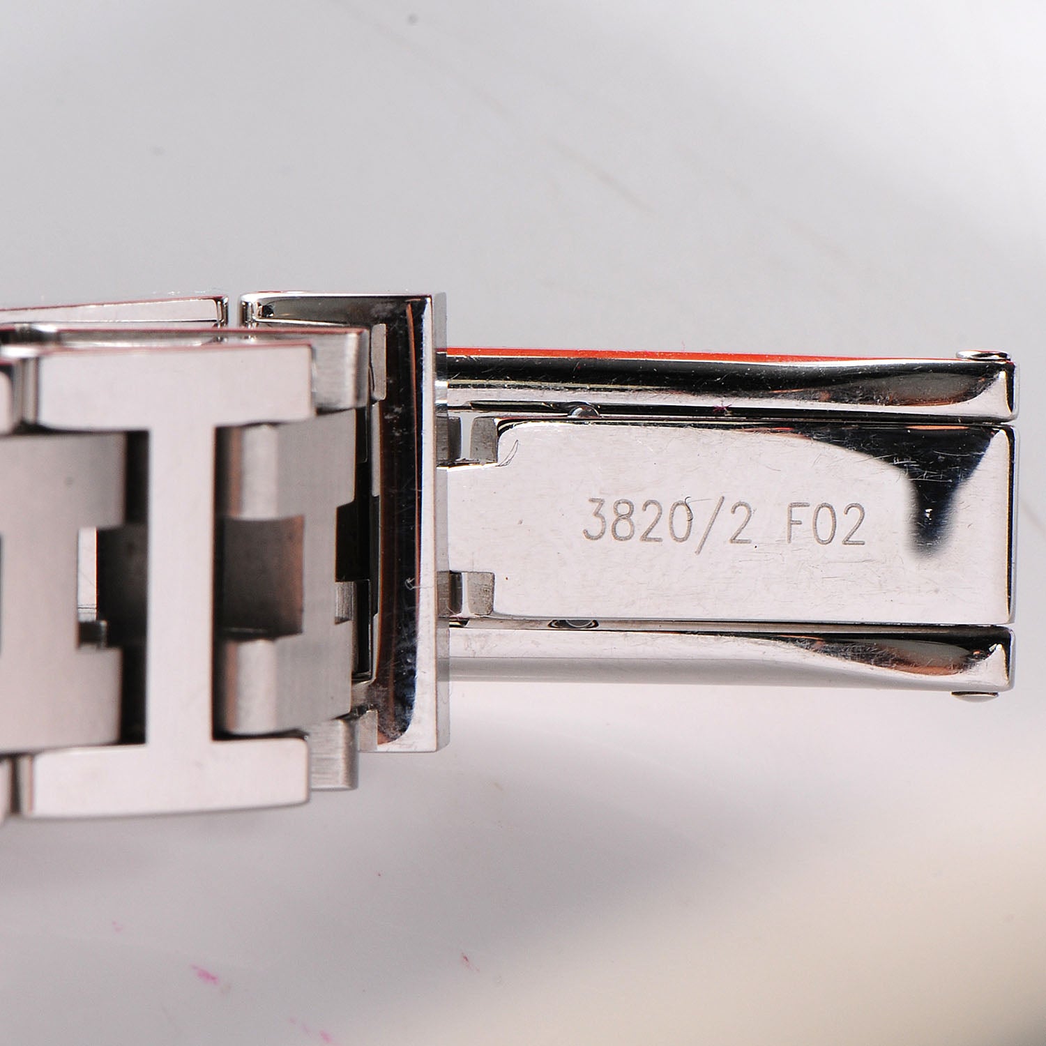 Hermes Stainless Steel 24mm Clipper Quartz Watch Black 9 of 10
