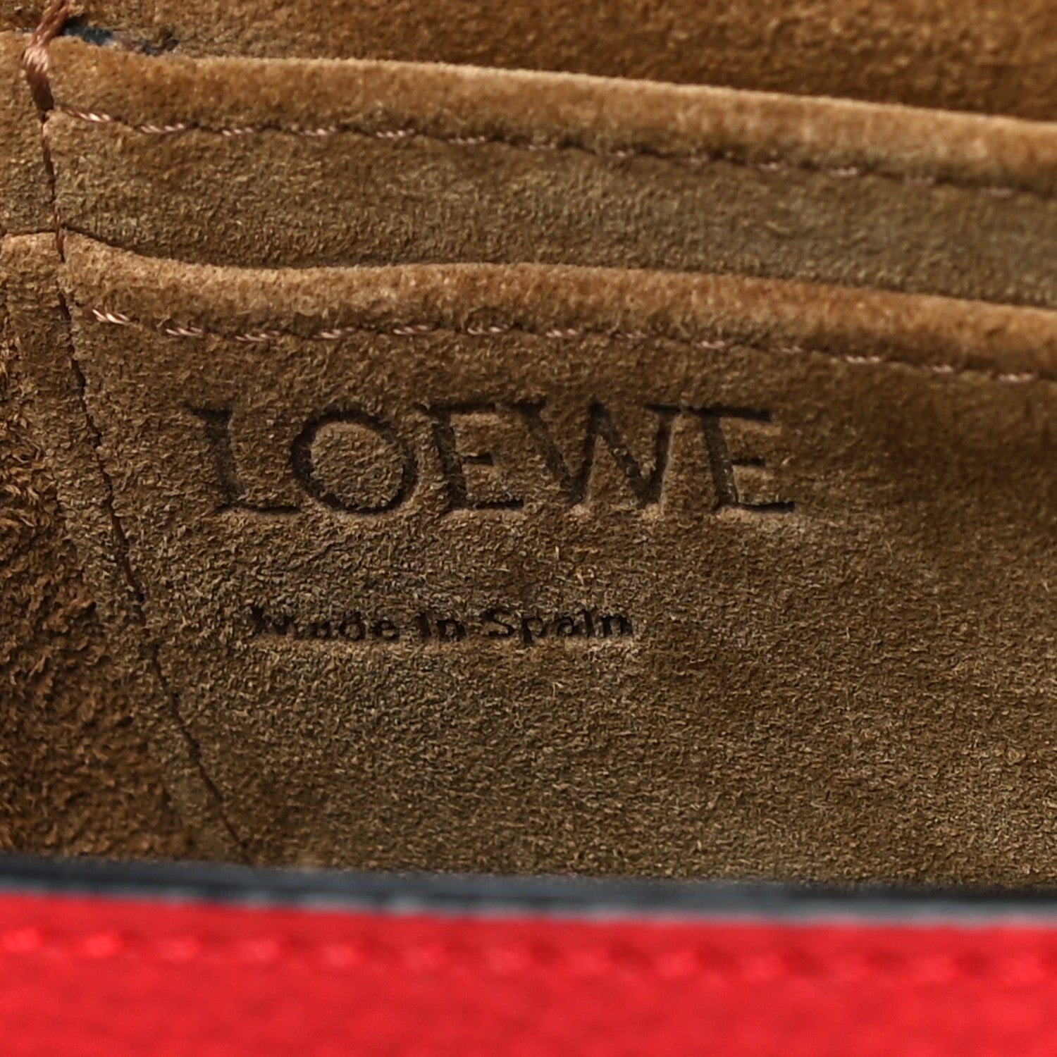 Loewe Grained Calfskin Mini Gate Crossbody Bag Scarlet Burnt Red 6 of 9