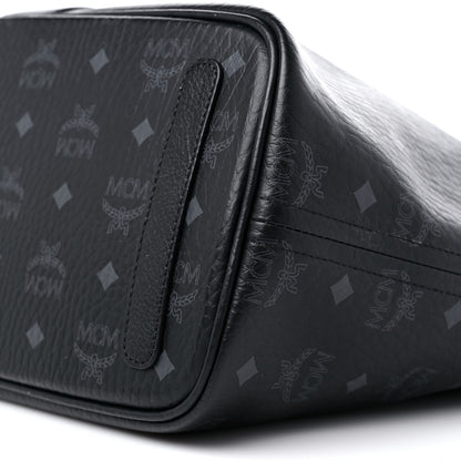 MCM Visetos Medium Liz Reversible Shopper Tote Black 7 of 13
