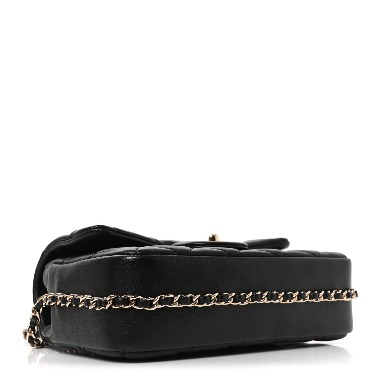 Lambskin Quilted Small My Precious Flap Black