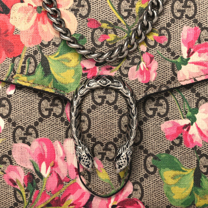 Gucci GG Supreme Monogram Blooms Mini Dionysus Chain Wallet Beige Multicolor Dry Rose 8 of 11