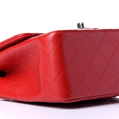 Chanel Lambskin Quilted Mini Square Flap Red 7 of 9
