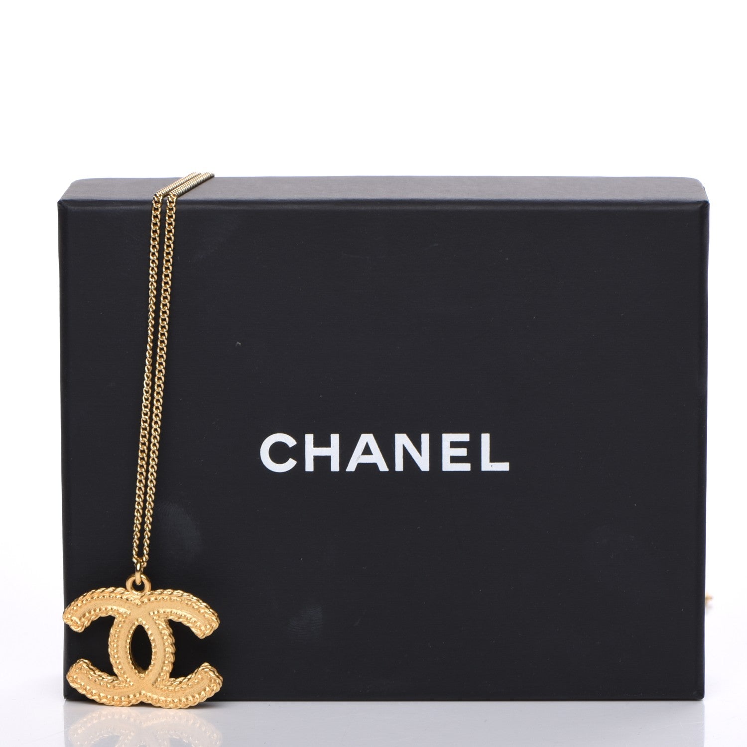 Chanel CC Pendant Necklace Gold 6 of 6