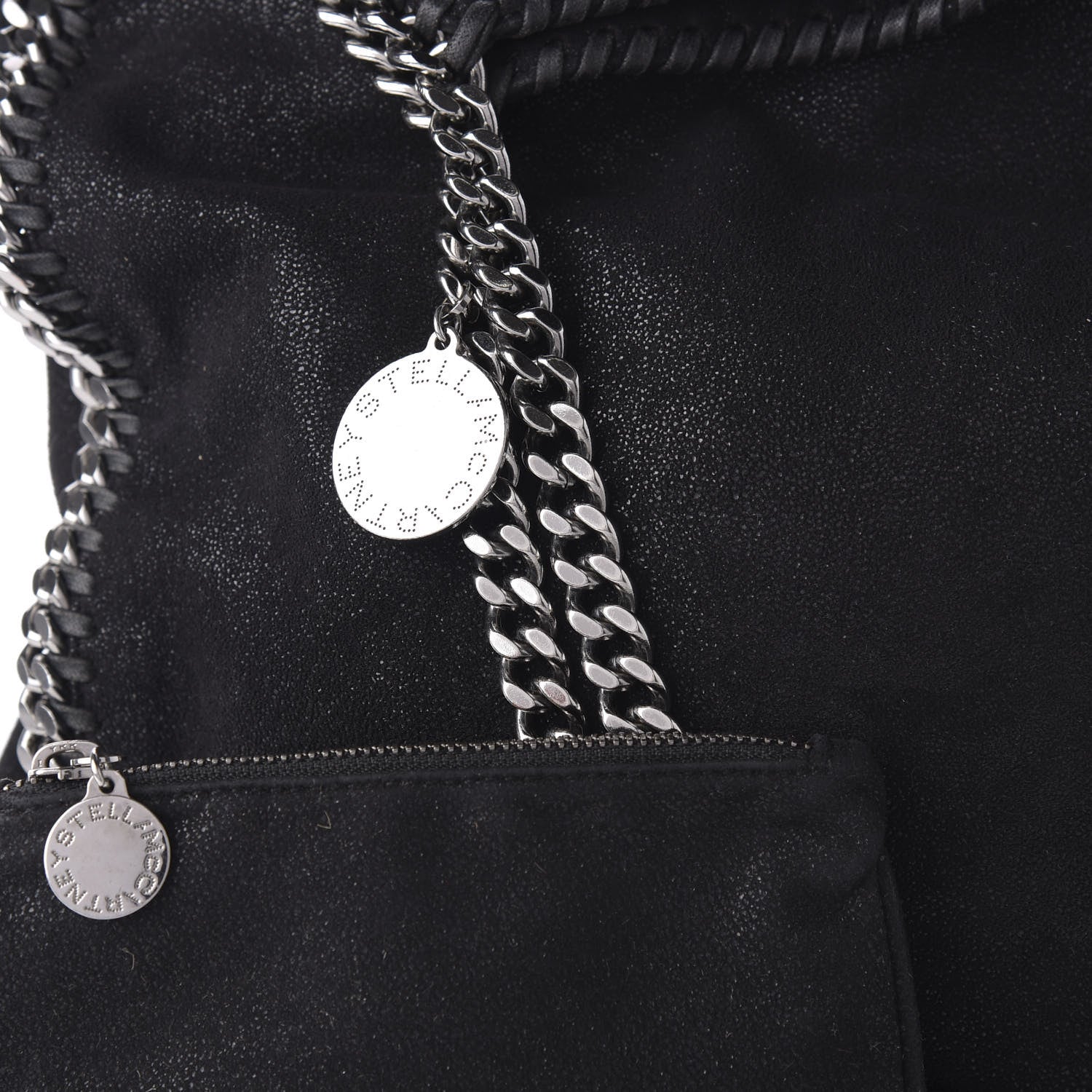Stella McCartney Shaggy Deer Big Falabella Tote Black 9 of 9