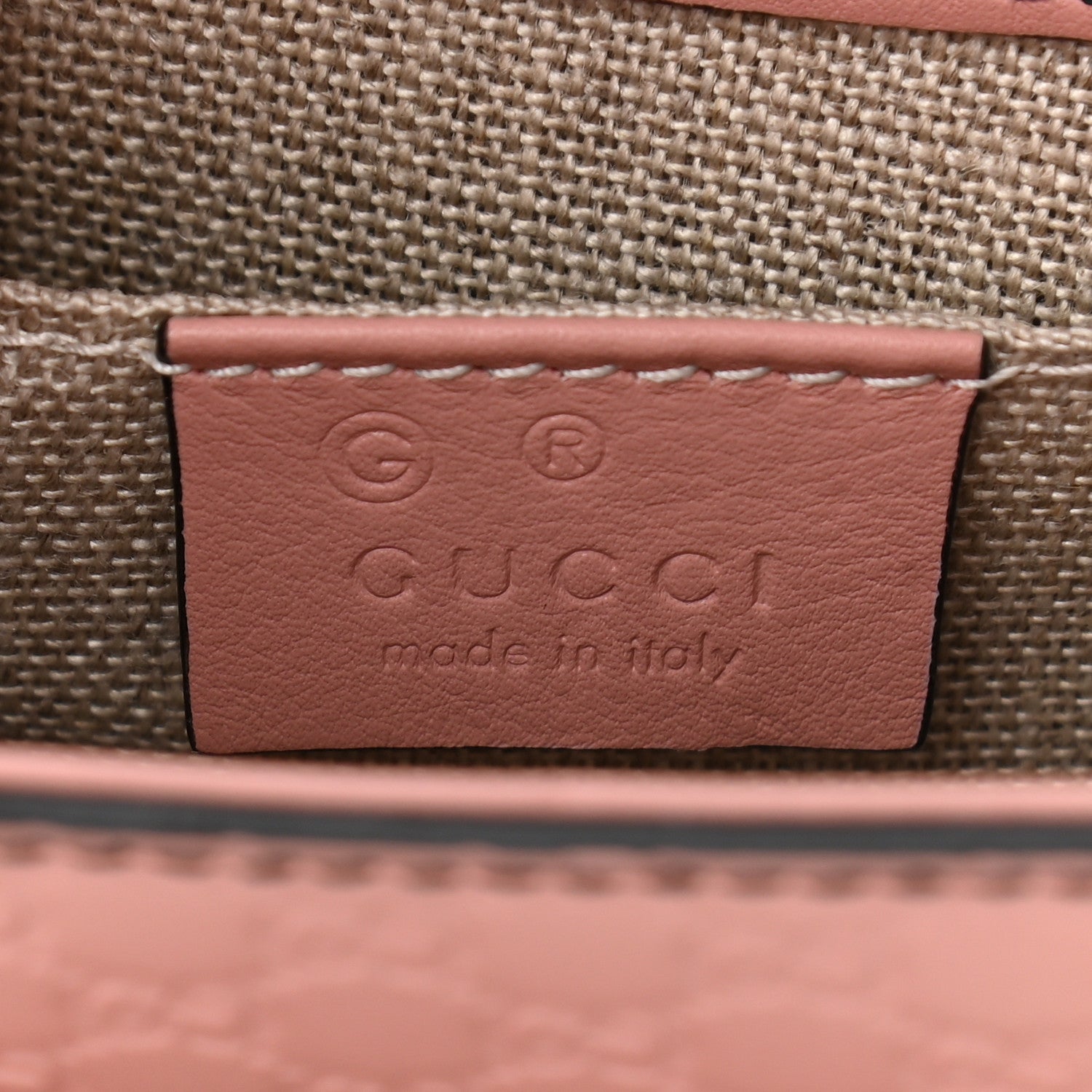 Gucci Microguccissima Mini Emily Shoulder Bag Soft Pink 6 of 11