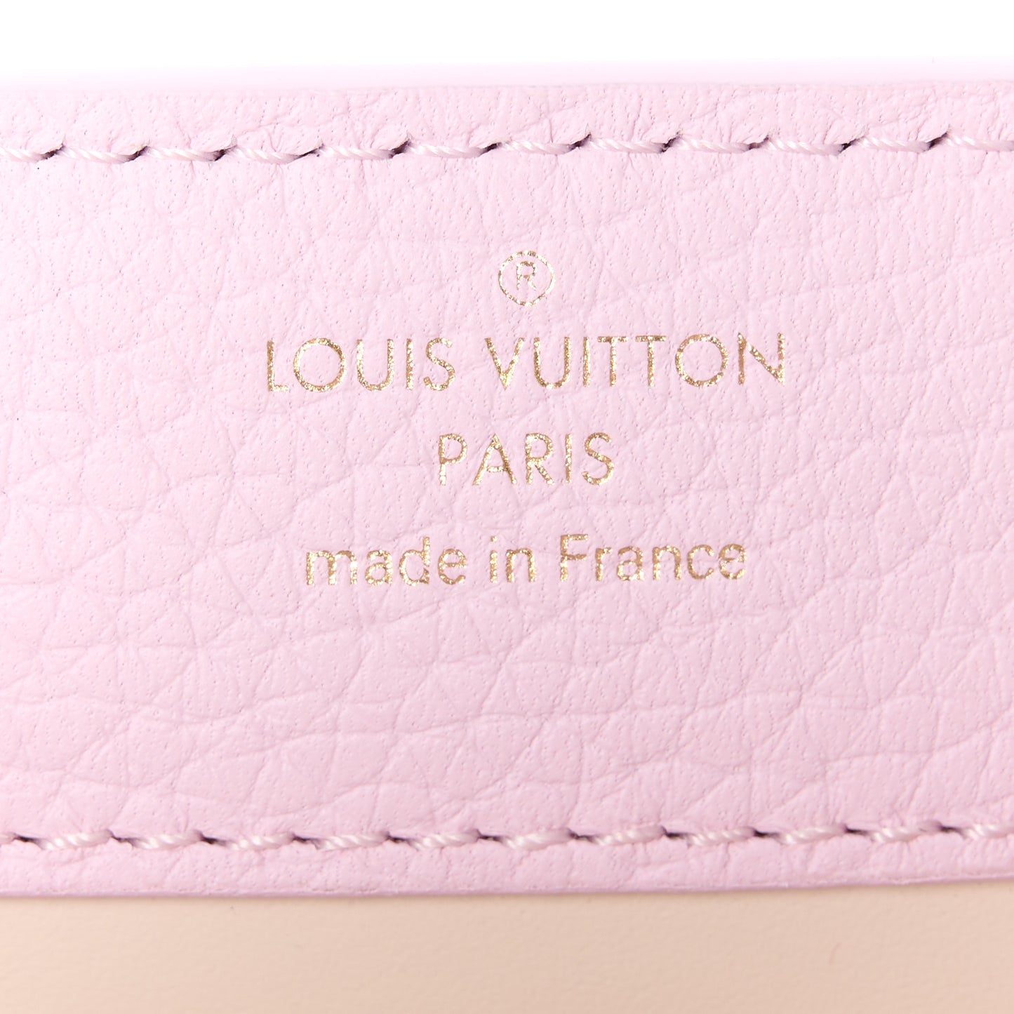 Taurillon Lovelock Chain Capucines Mini Marshmallow