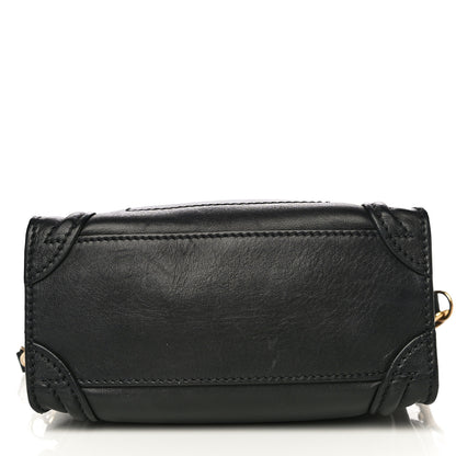 Celine Smooth Calfskin Nano Luggage Black 17 of 17