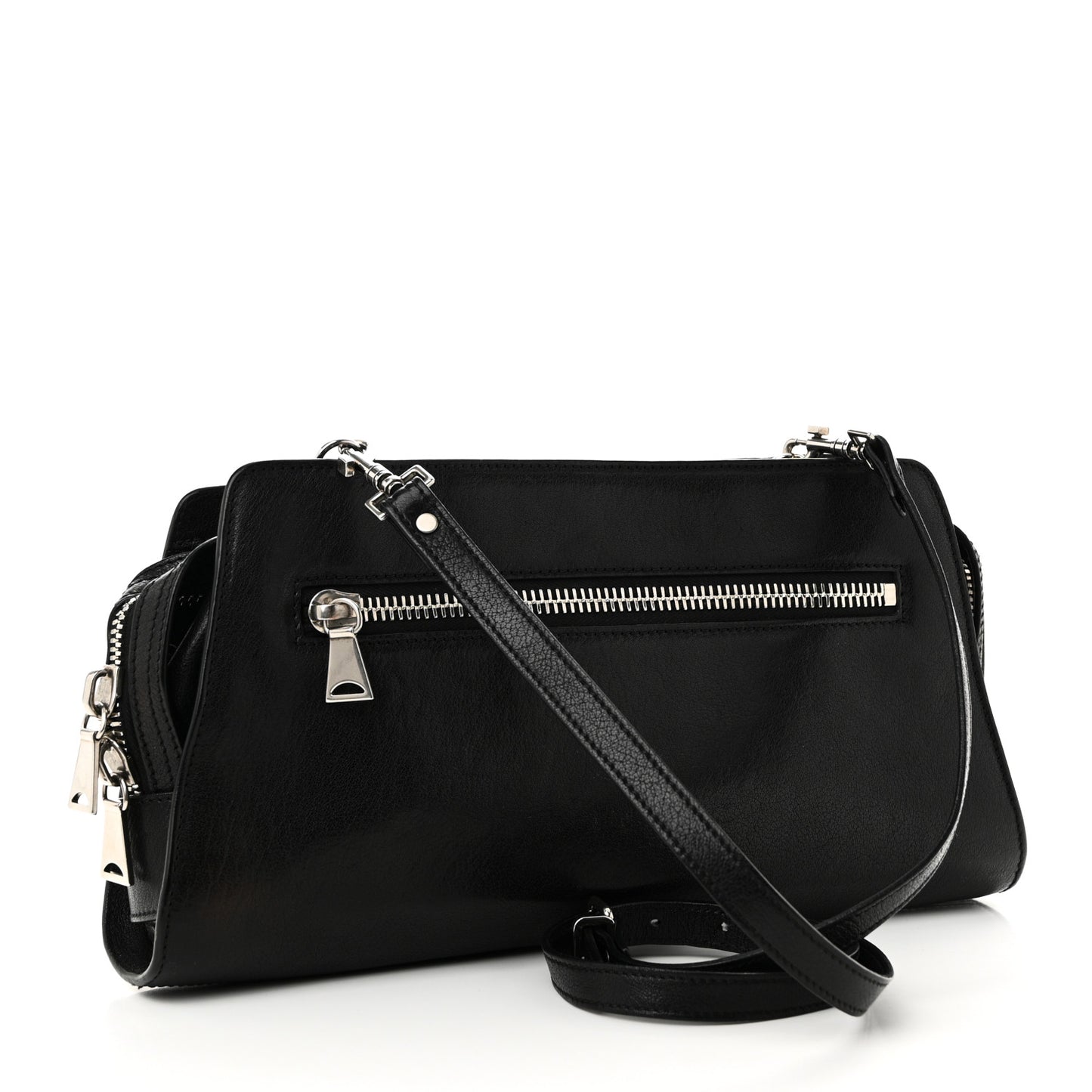 Calfskin PS13 Shoulder Bag Black