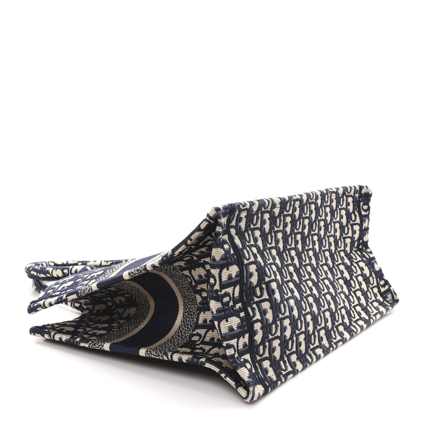 Oblique Medium Book Tote Blue Multicolor