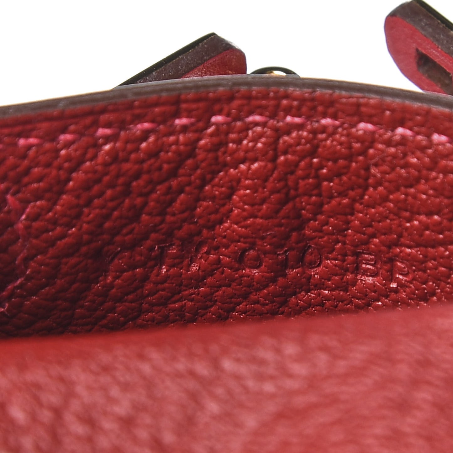 Tadelakt Mini Kelly Twilly Bag Charm Rouge Vif