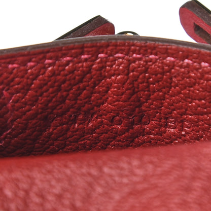 Hermes Tadelakt Mini Kelly Twilly Bag Charm Rouge Vif 4 of 5