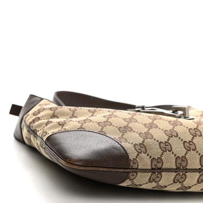 Gucci Monogram Lobster Clasp Jackie O Hobo Brown 9 of 10
