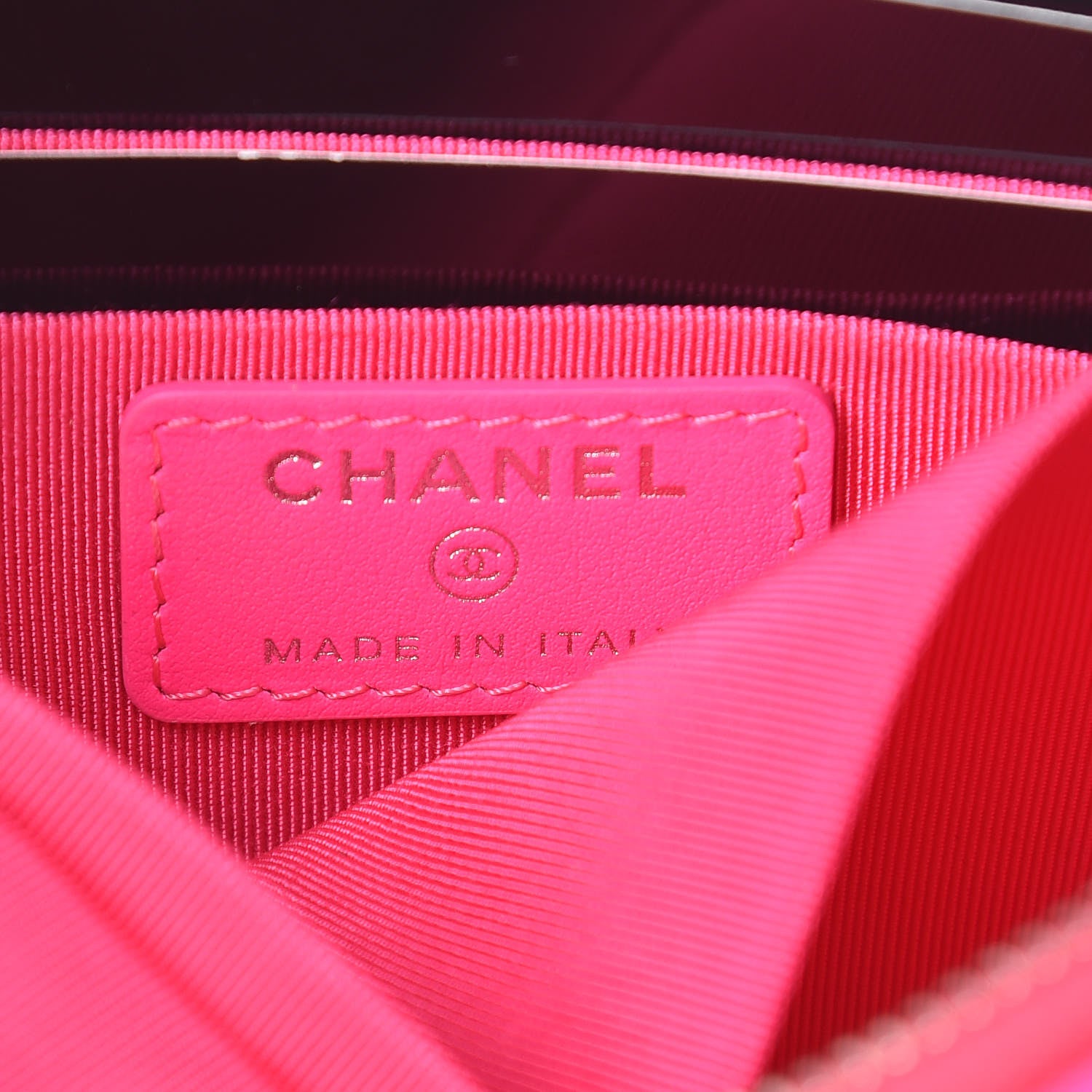Chanel Goatskin Quilted Medium Reissue Cosmetic Case Pink 6 of 8