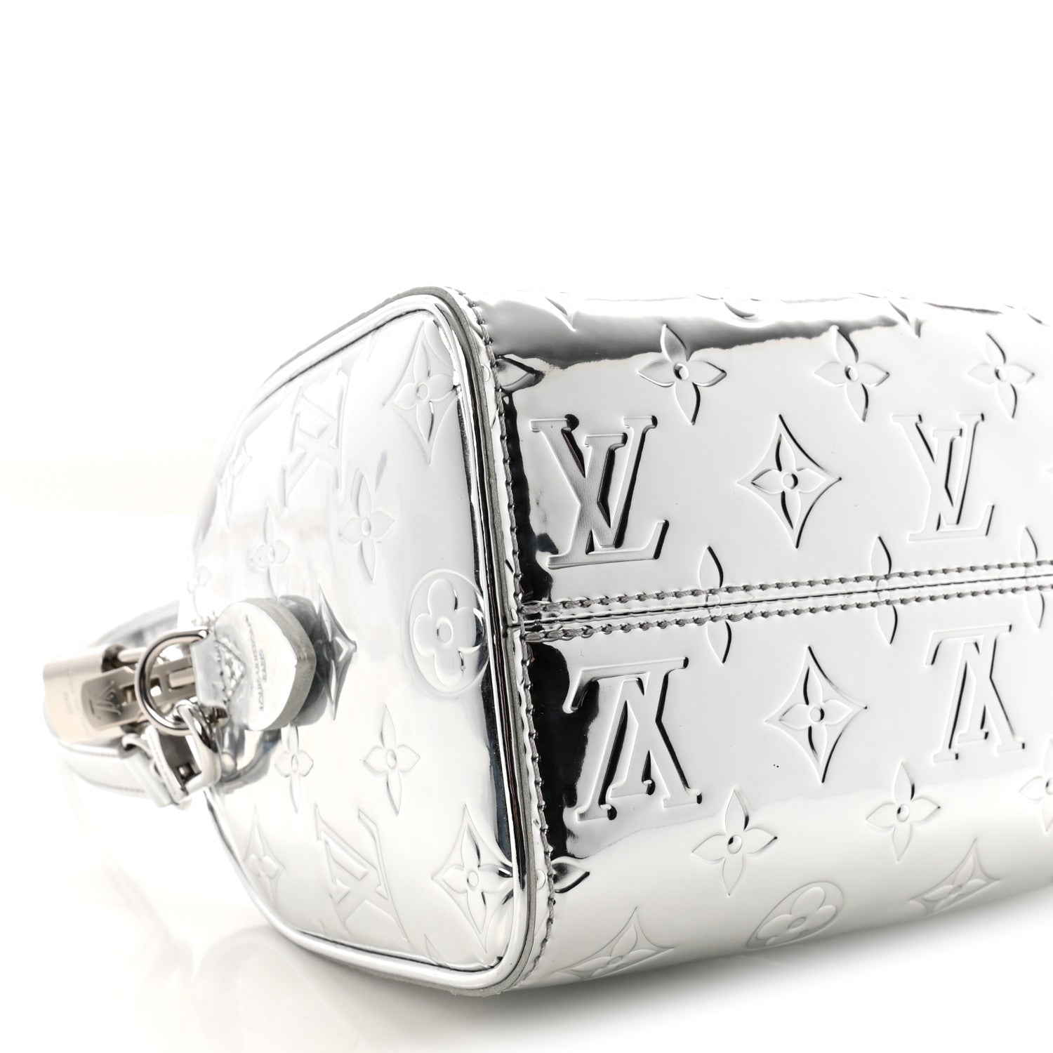 Louis Vuitton Monogram Miroir Speedy Bandouliere 20 Silver 8 of 10