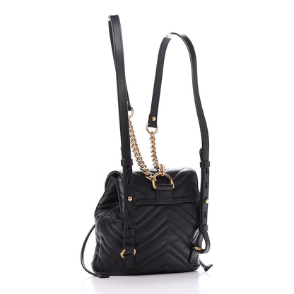 Gucci Calfskin Matelasse GG Marmont Flap Backpack Black 2 of 9