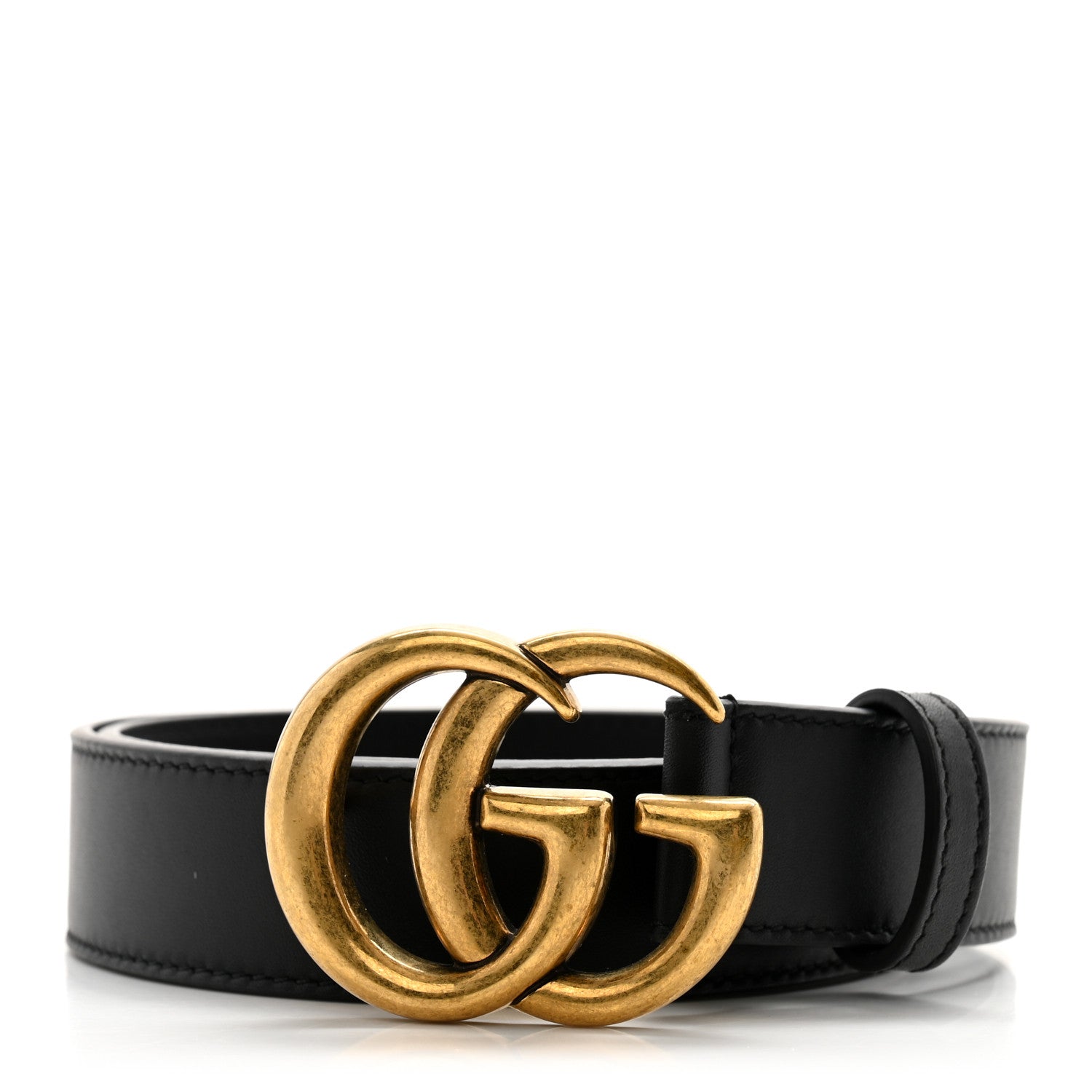 Gucci Calfskin Double G 30mm Belt 75 30 Black 1 of 7