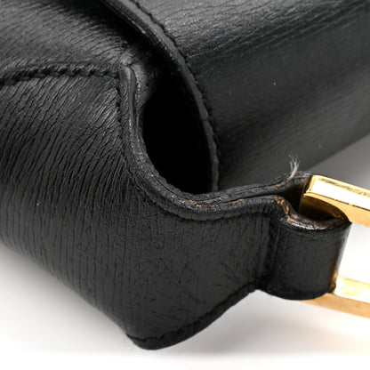 Gucci Calfskin Bamboo Handle Jackie O Hobo Black 12 of 13