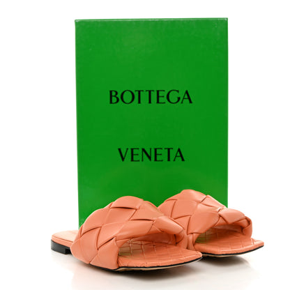 Bottega Veneta Nappa Maxi Intrecciato Lido Flat Sandals 36.5 Papaya 8 of 8