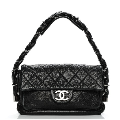 Chanel Distressed Lambskin Small Lady Braid Flap Black 1 of 7