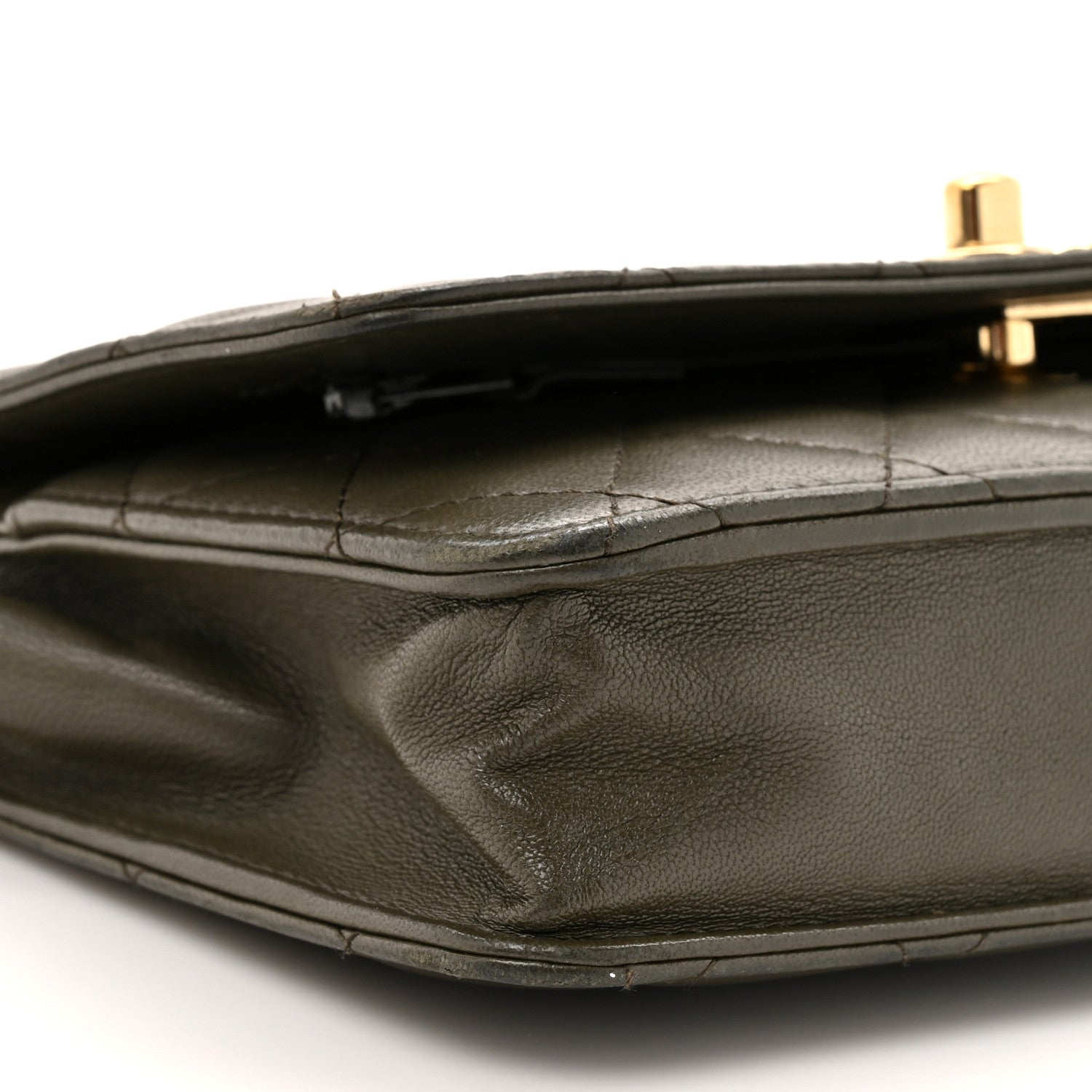 Chanel Lambskin Quilted Trendy CC Wallet On Chain WOC Green 11 of 17