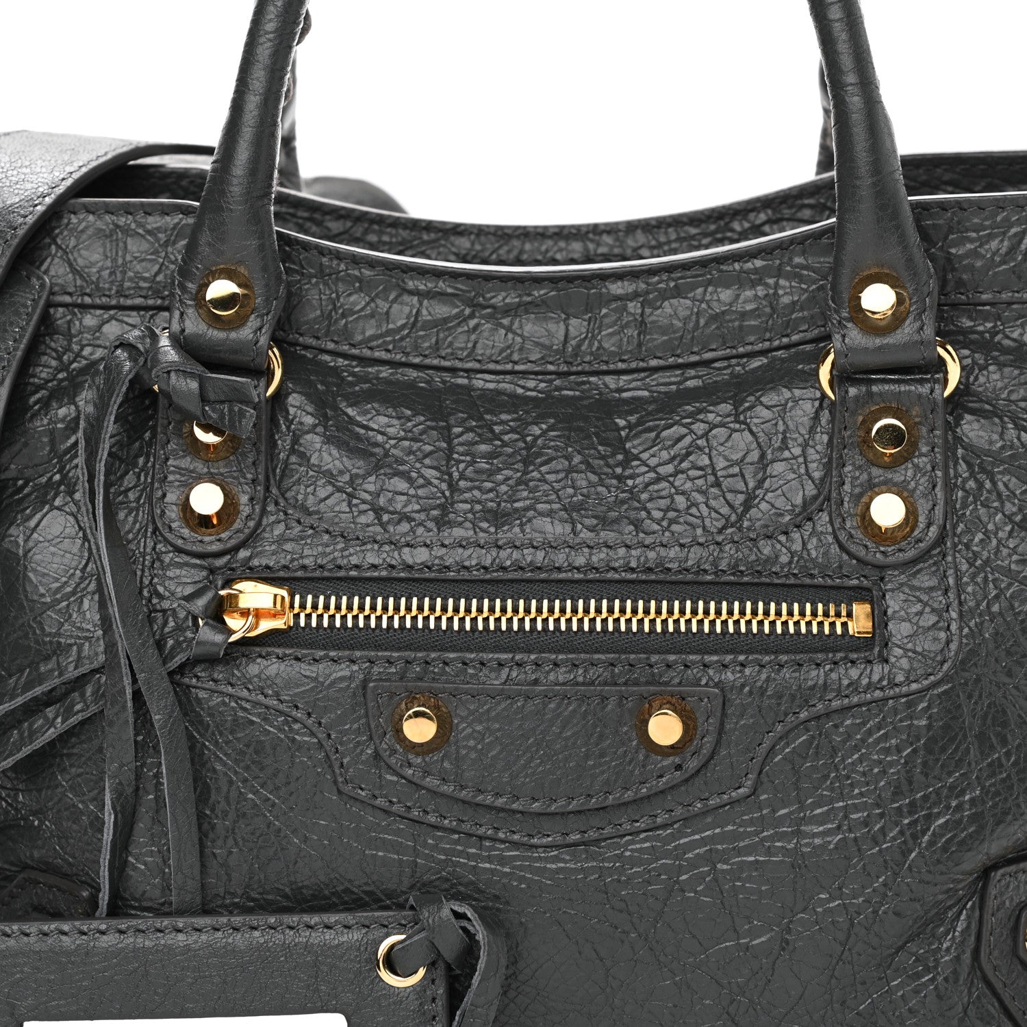 Balenciaga Agneau Classic Gold Hardware S City Gris Fossile 7 of 9