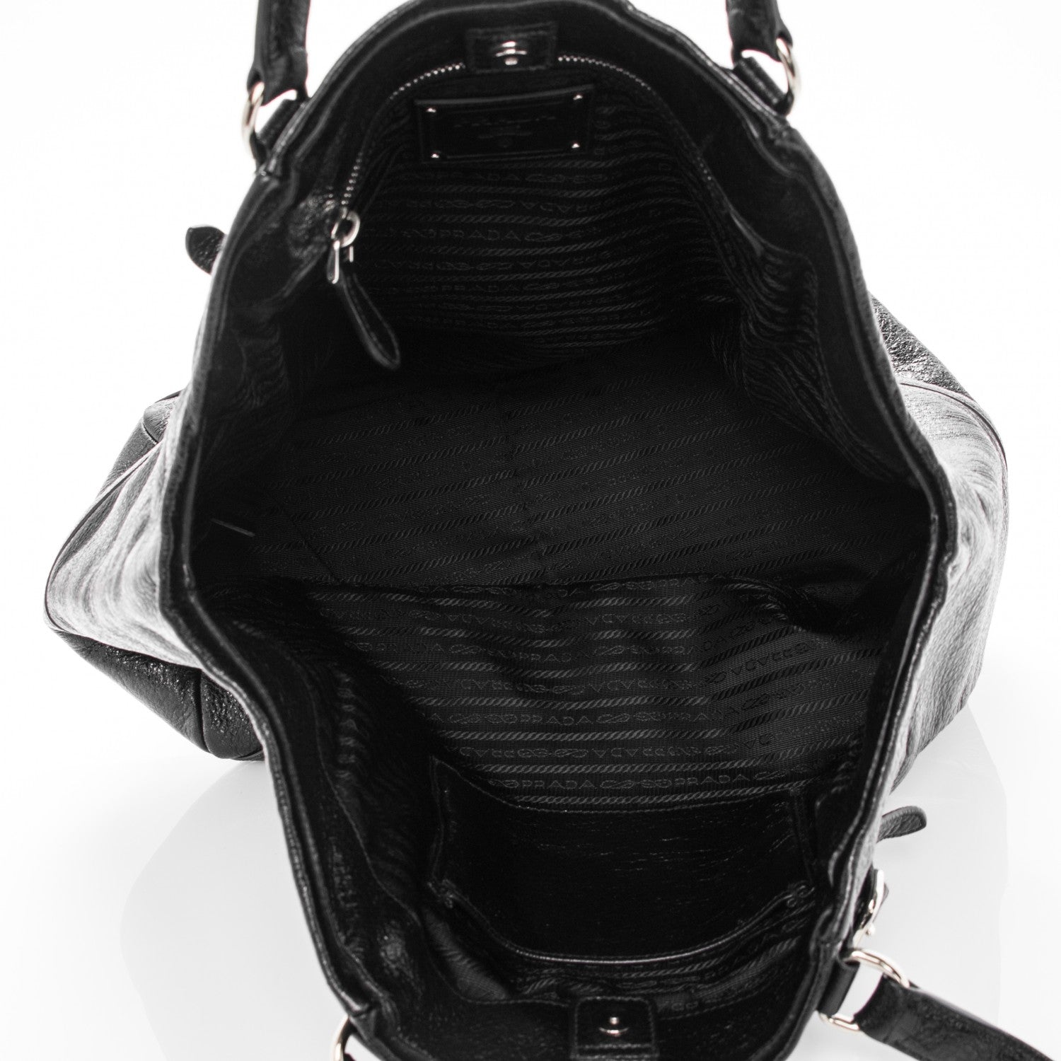 Prada Cervo Lux Tote Nero Black 5 of 7