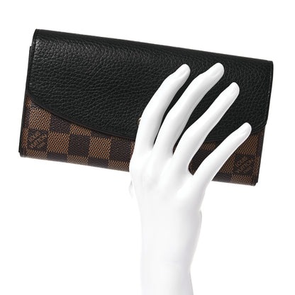 Louis Vuitton Damier Ebene Normandy Wallet Black 2 of 11