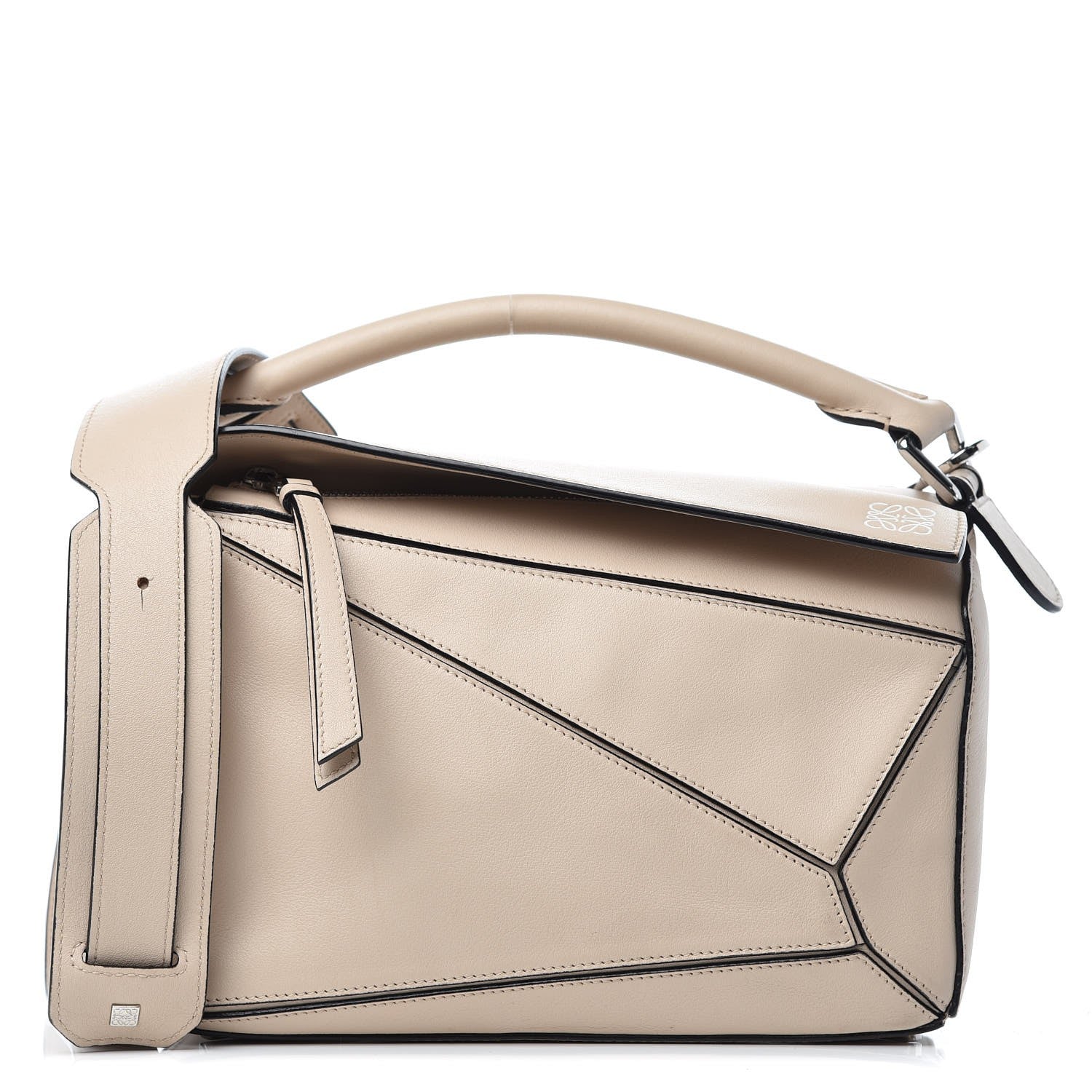 Loewe Calfskin Small Puzzle Bag Ash 1 of 8