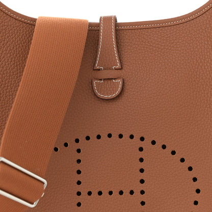 Hermes Taurillon Clemence Evelyne III PM Gold 8 of 11