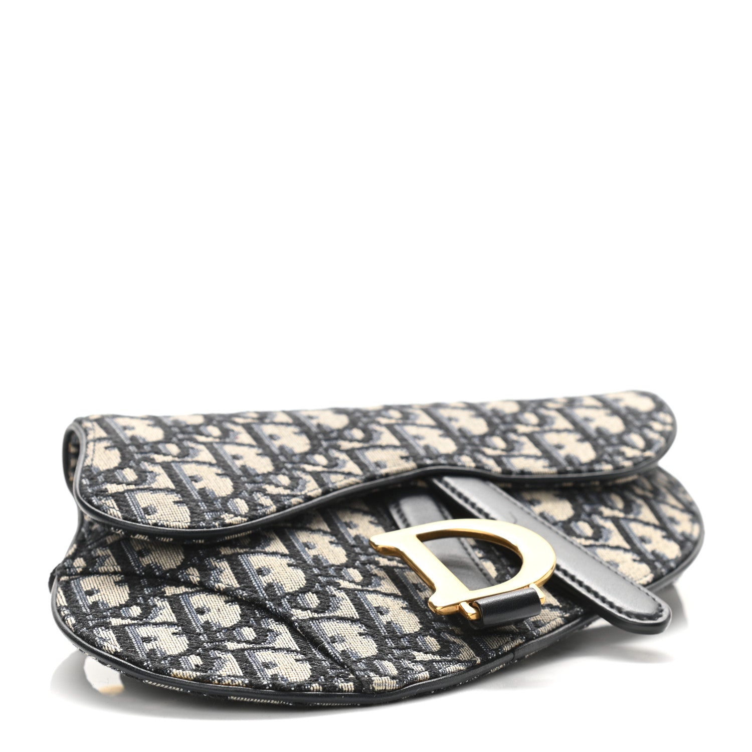 Christian Dior Oblique Saddle Belt Pouch Blue 4 of 11