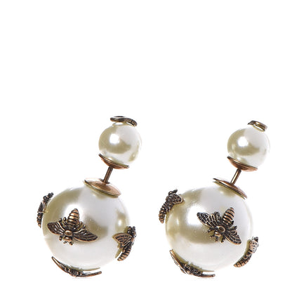 Christian Dior Mise En Dior Tribal Bee Earrings White 1 of 5