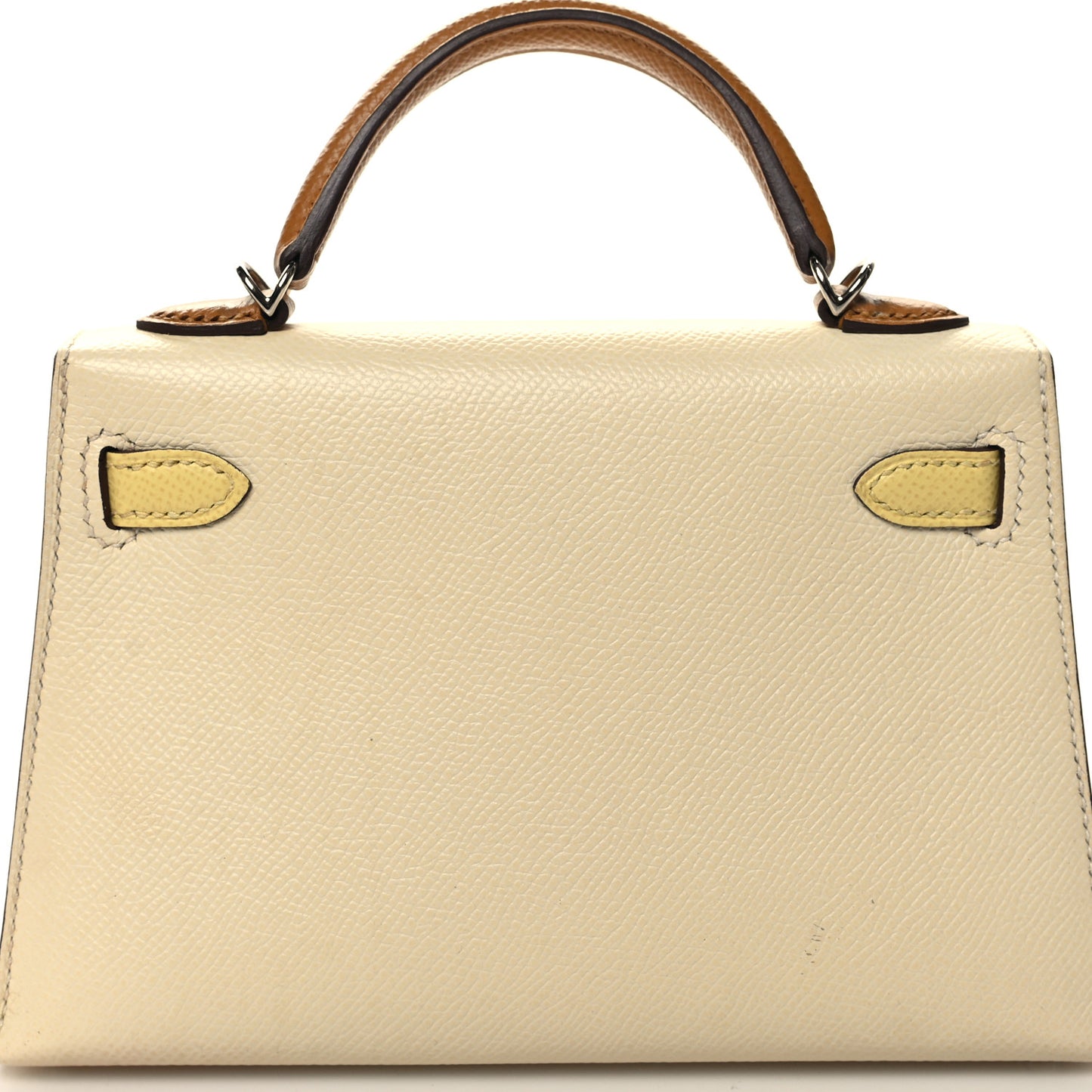 Epsom Mini Kelly Sellier 20 Nata Jaune Poussin Sesame