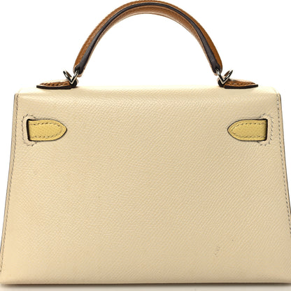 Hermes Epsom Mini Kelly Sellier 20 Nata Jaune Poussin Sesame 13 of 14