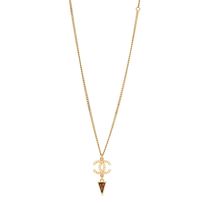 Chanel Enamel Chain CC Necklace Gold Multicolor 1 of 5