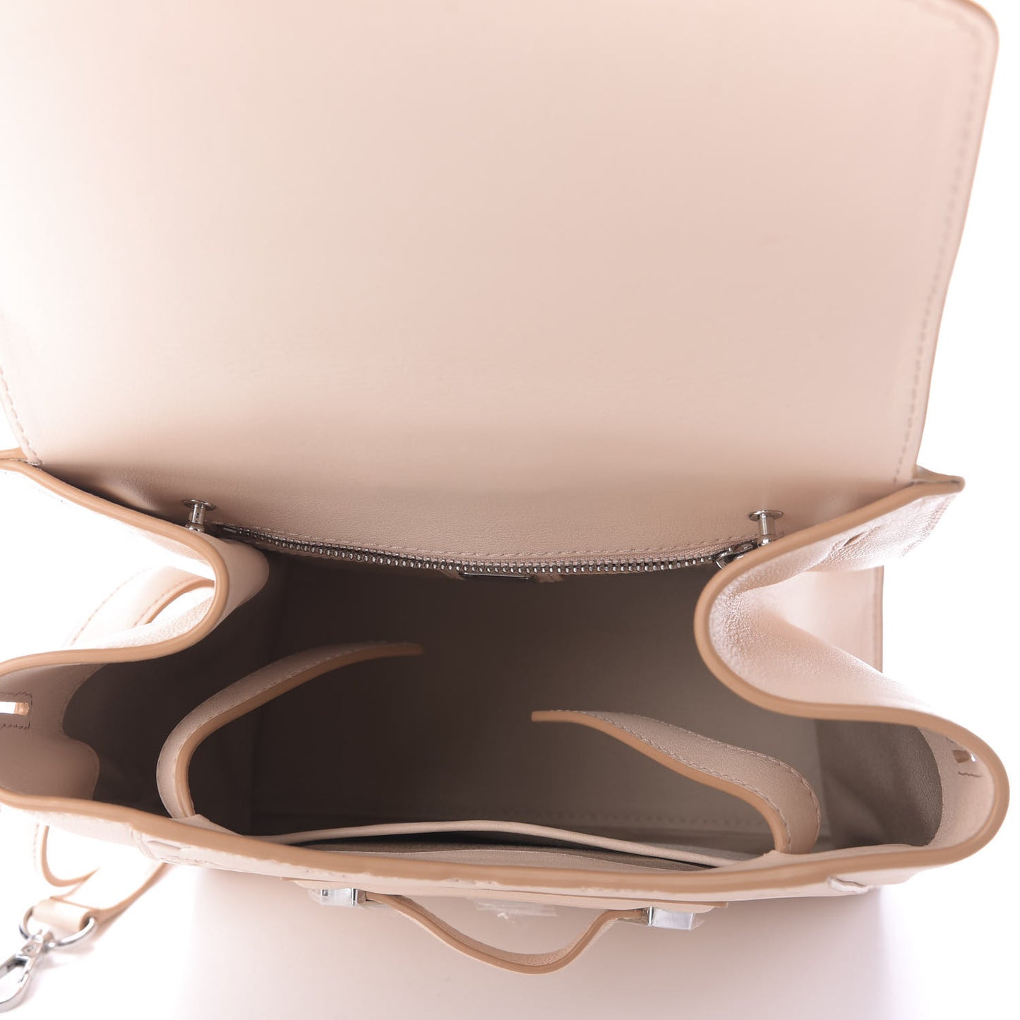 Calfskin Essential Monogram Small Backpack Bisque