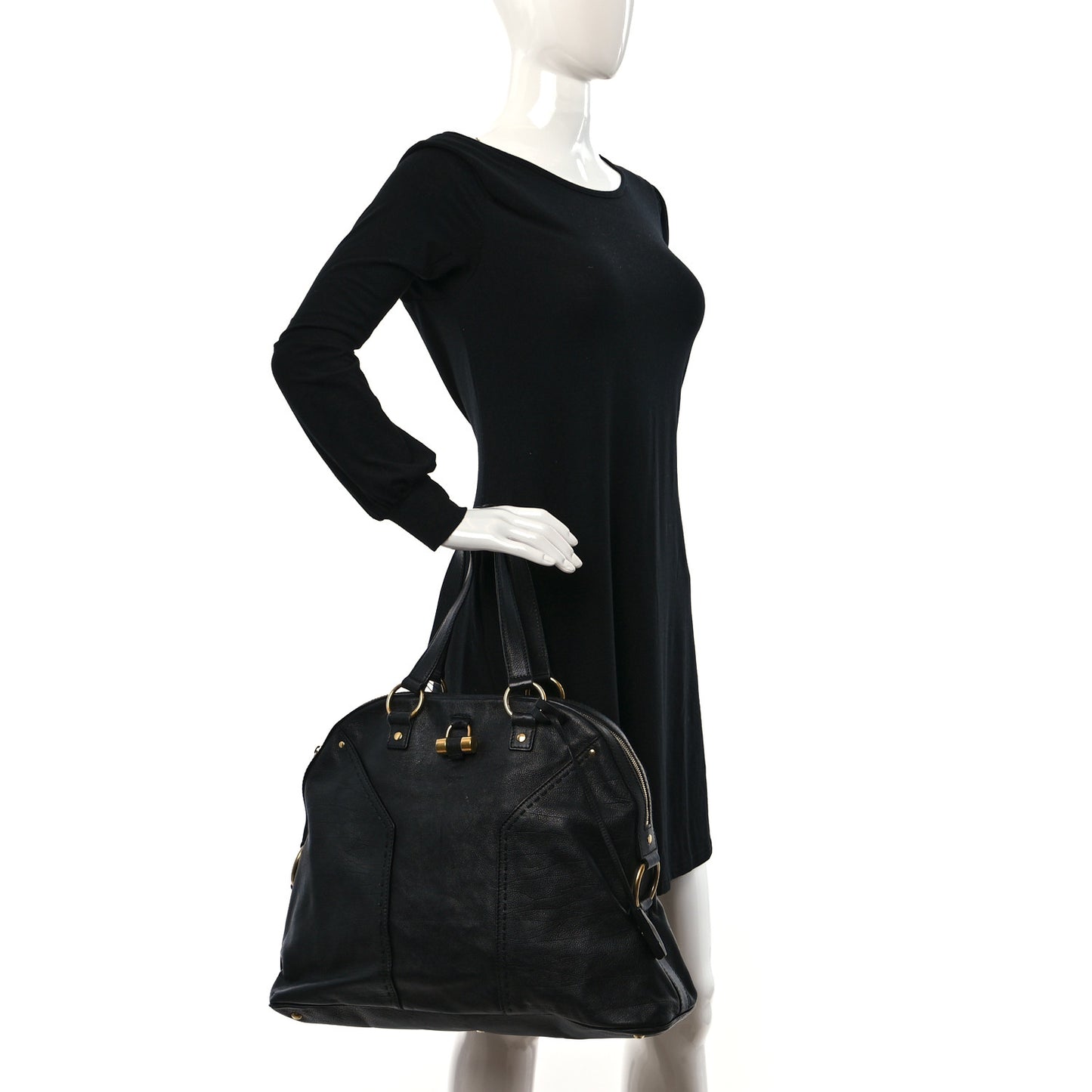 Calfskin Oversized Muse Black