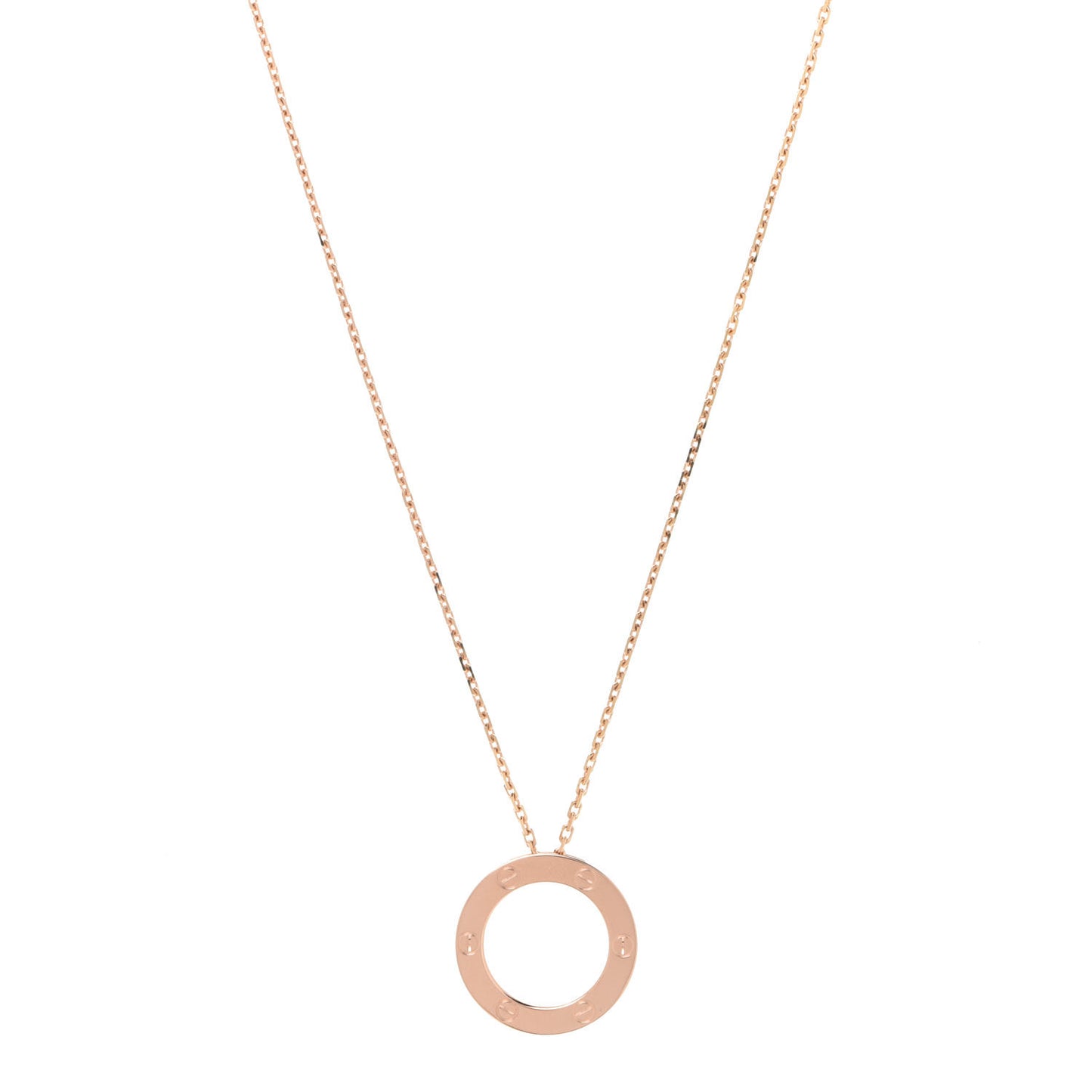 18K Pink Gold LOVE Pendant Necklace