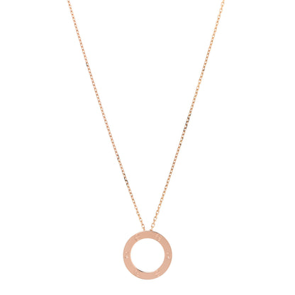 Cartier 18K Pink Gold LOVE Pendant Necklace 1 of 7