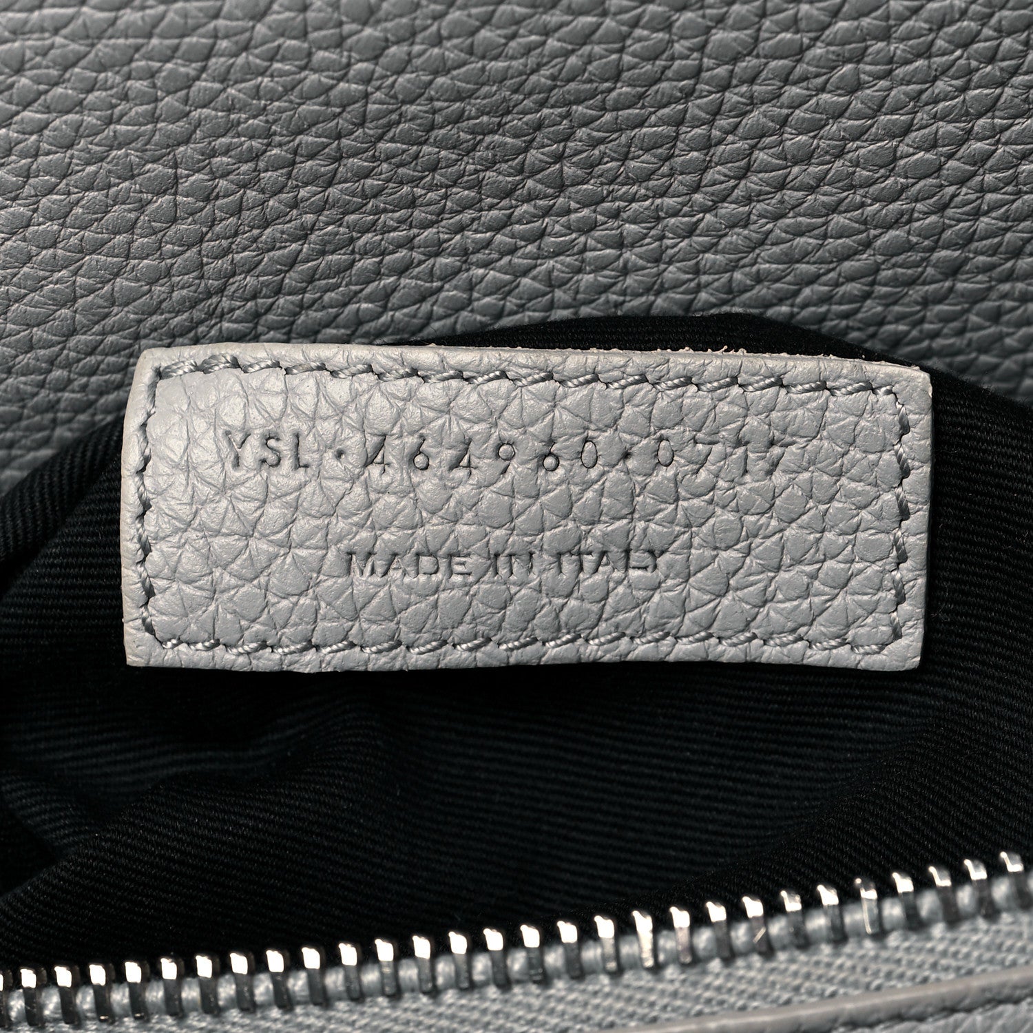 Saint Laurent Grained Calfskin Small Supple Sac De Jour Grey 7 of 10