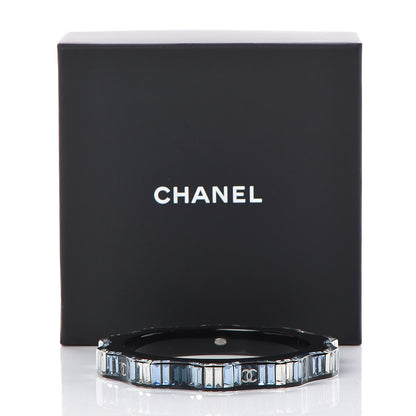Chanel Resin Crystal CC Bracelet Blue 6 of 6