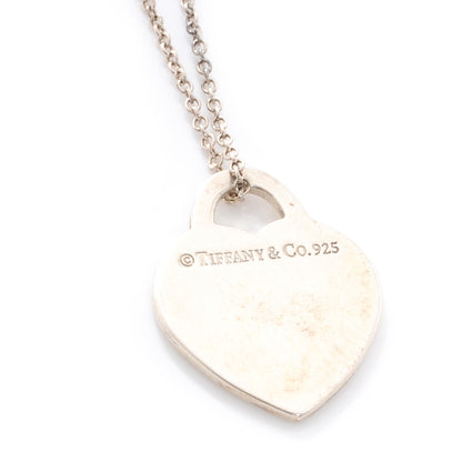 Tiffany Sterling Silver Small Return to Tiffany Heart Pendant Necklace 4 of 5