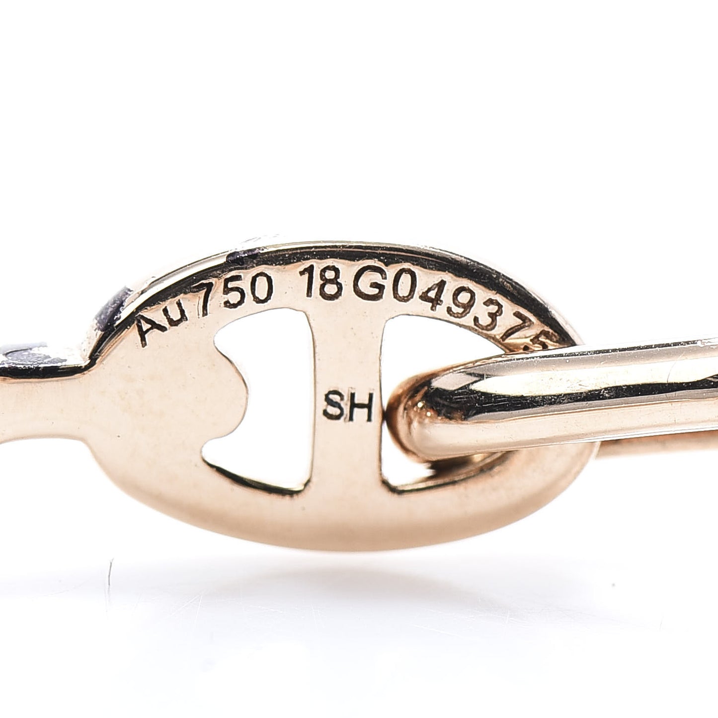18K Rose Gold PM Chaine d'Ancre Enchainee Bracelet SH