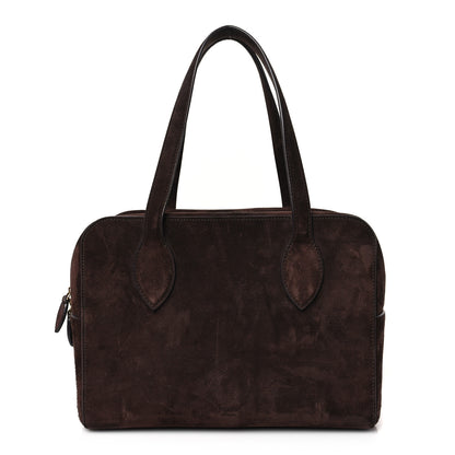 Khaite Suede Medium Maeve Bag Coffee 1 of 8